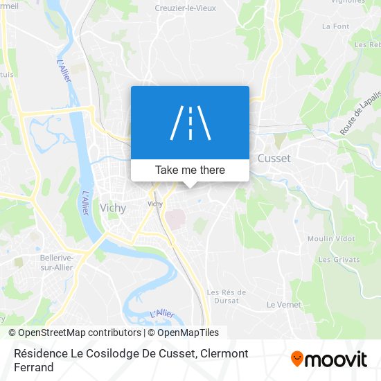 Résidence Le Cosilodge De Cusset map