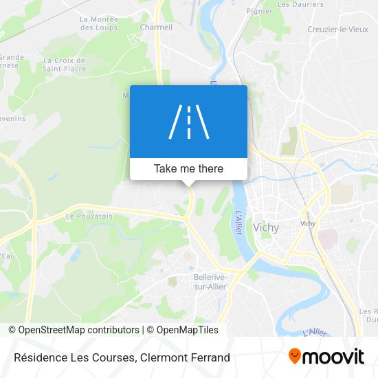 Résidence Les Courses map
