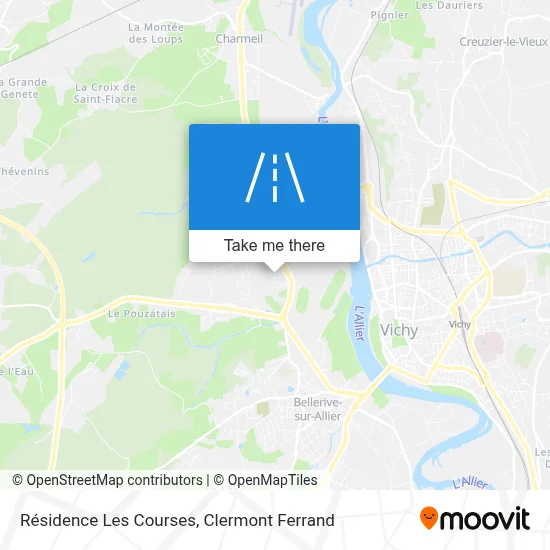 Résidence Les Courses map