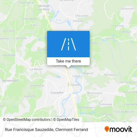 Rue Francisque Sauzedde map