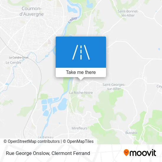 Rue George Onslow map