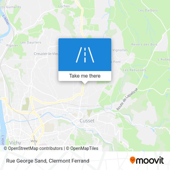 Rue George Sand map