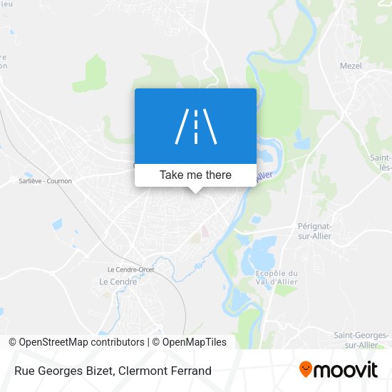 Rue Georges Bizet map