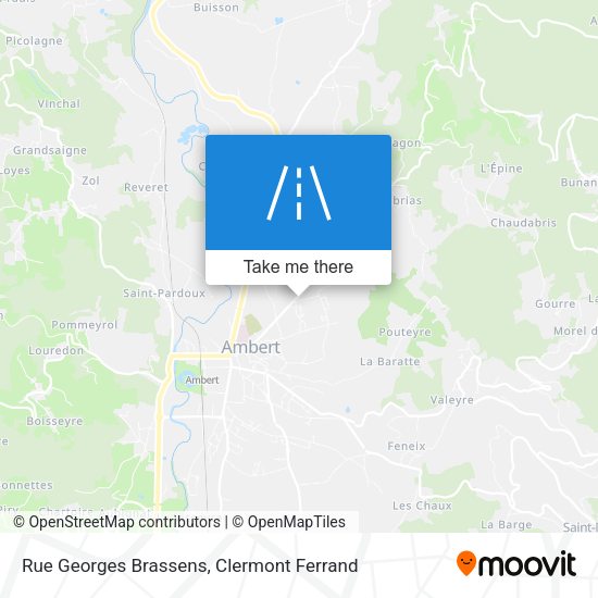 Rue Georges Brassens map