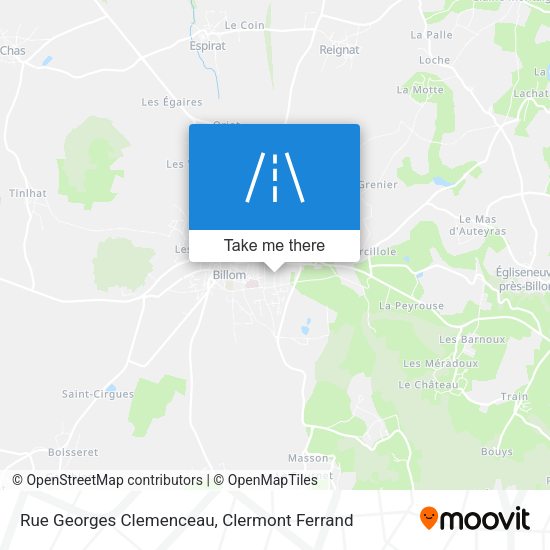 Rue Georges Clemenceau map