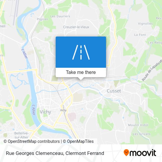 Rue Georges Clemenceau map
