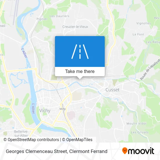 Rue Georges Clemenceau map