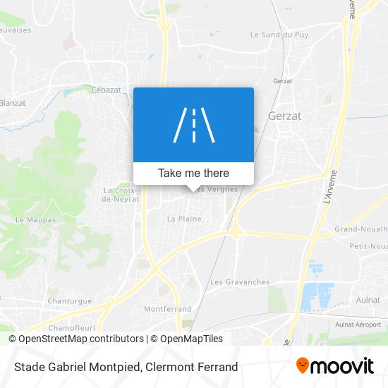 Stade Gabriel Montpied map