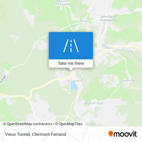 Vieux Tunnel map