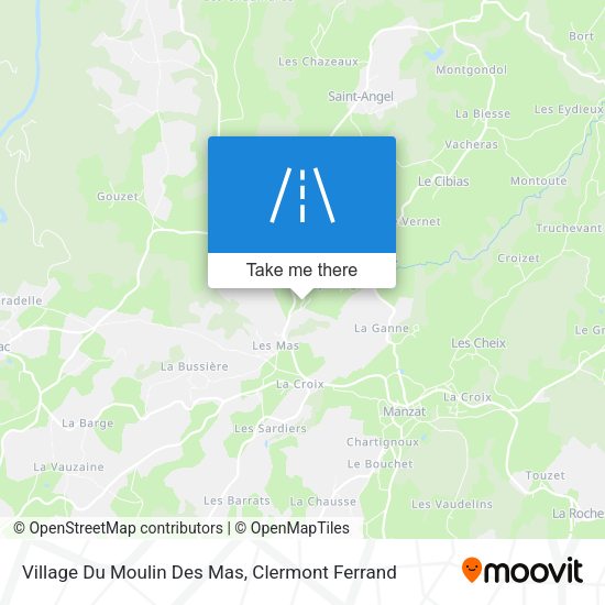 Village Du Moulin Des Mas map