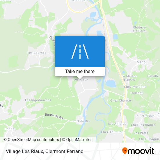 Village Les Riaux map
