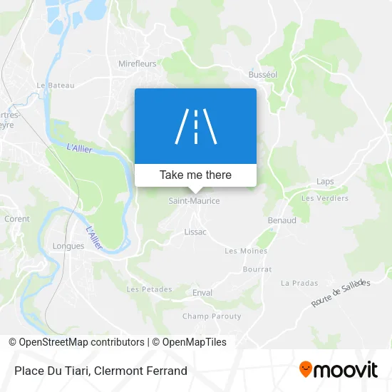 Place Du Tiari map