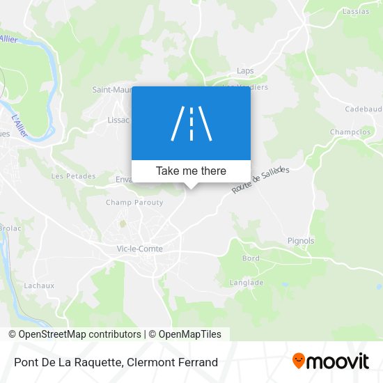 Pont De La Raquette map