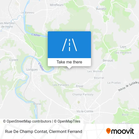 Rue De Champ Contat map