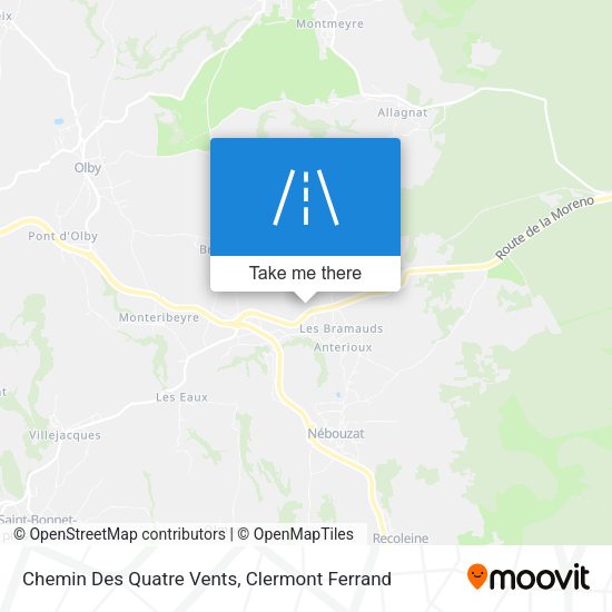 Chemin Des Quatre Vents map