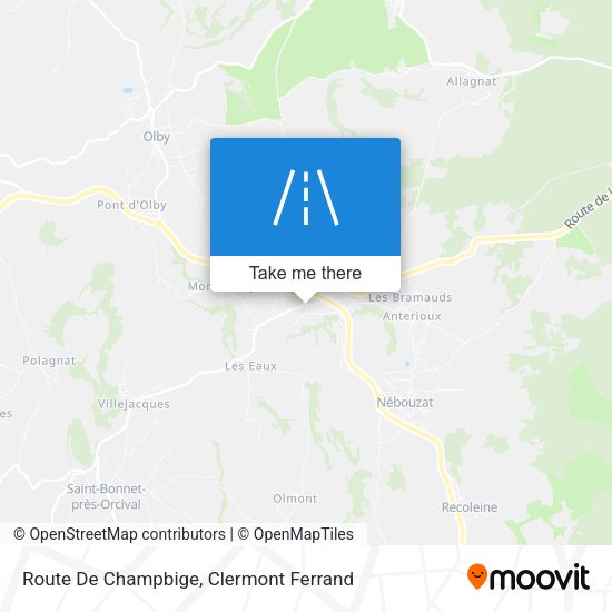 Route De Champbige map