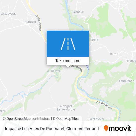 Impasse Les Vues De Poumaret map