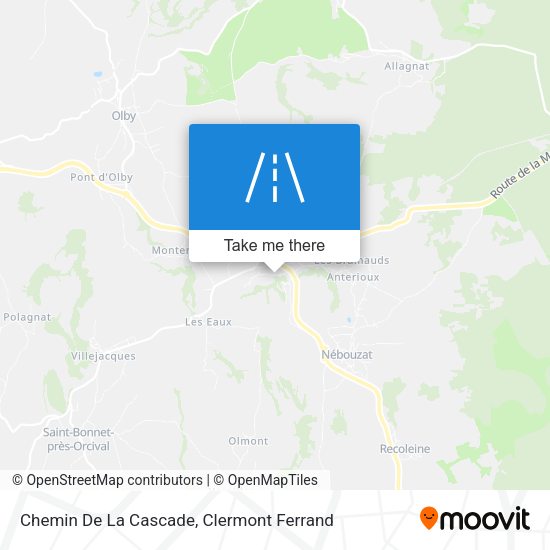 Chemin De La Cascade map