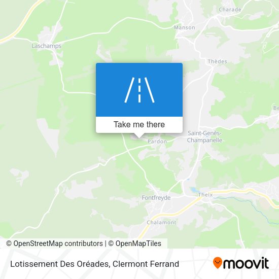 Lotissement Des Oréades map
