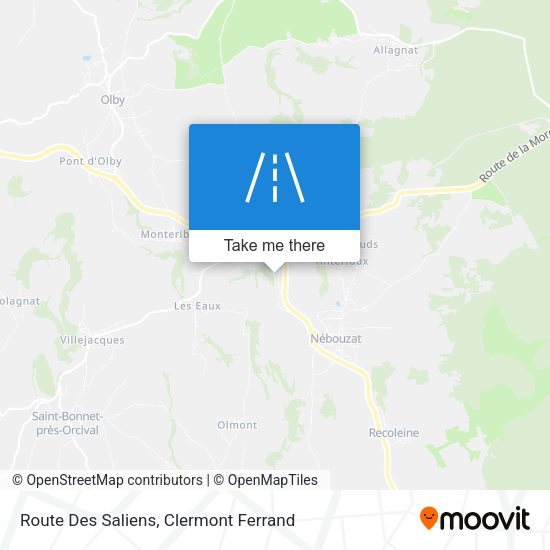 Route Des Saliens map