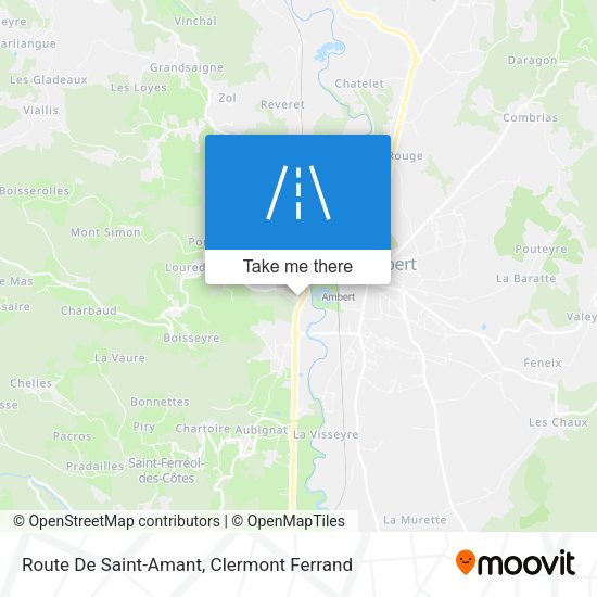 Route De Saint-Amant map