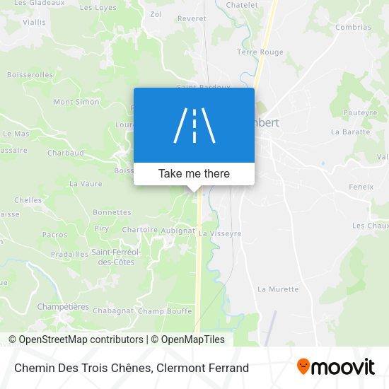 Chemin Des Trois Chênes map