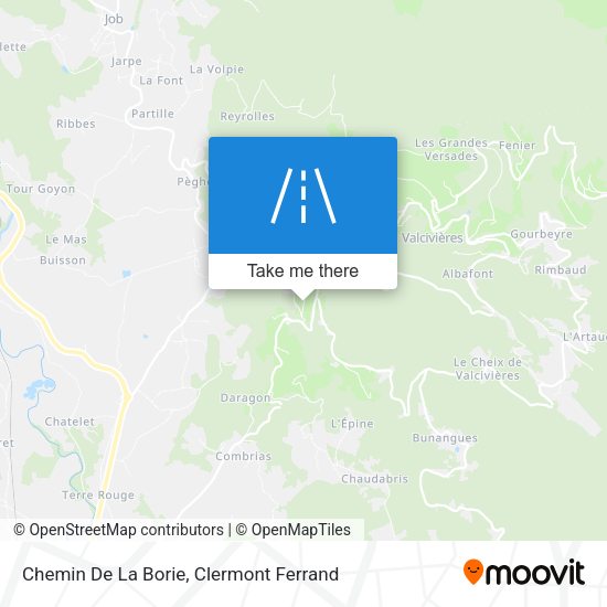 Chemin De La Borie map