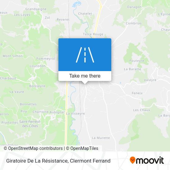 Giratoire De La Résistance map