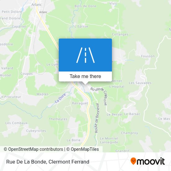 Rue De La Bonde map