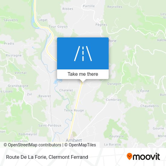 Route De La Forie map