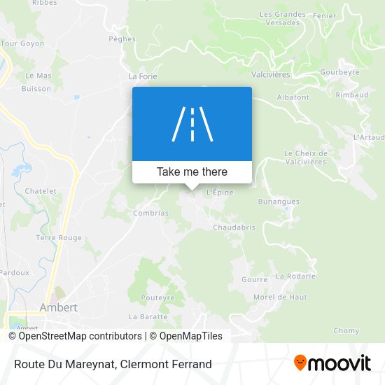 Route Du Mareynat map