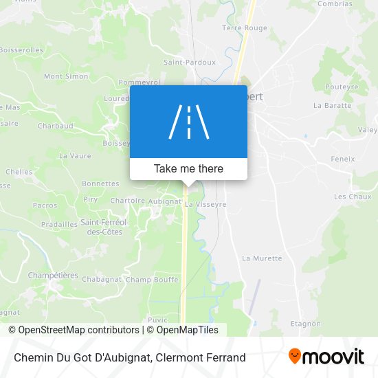 Chemin Du Got D'Aubignat map