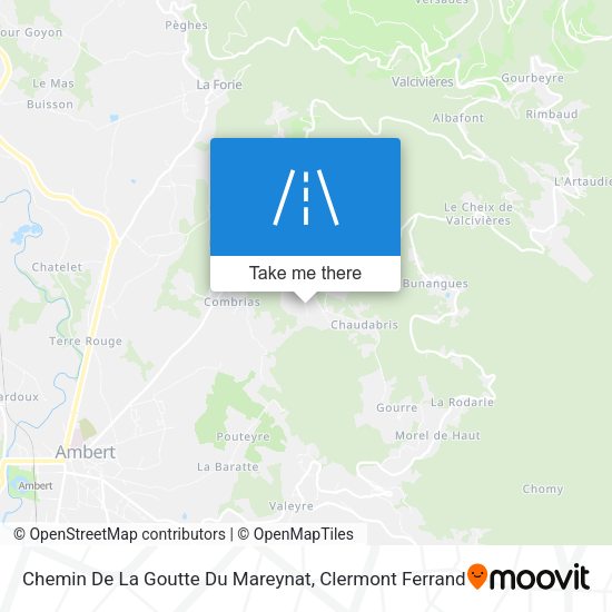 Chemin De La Goutte Du Mareynat map
