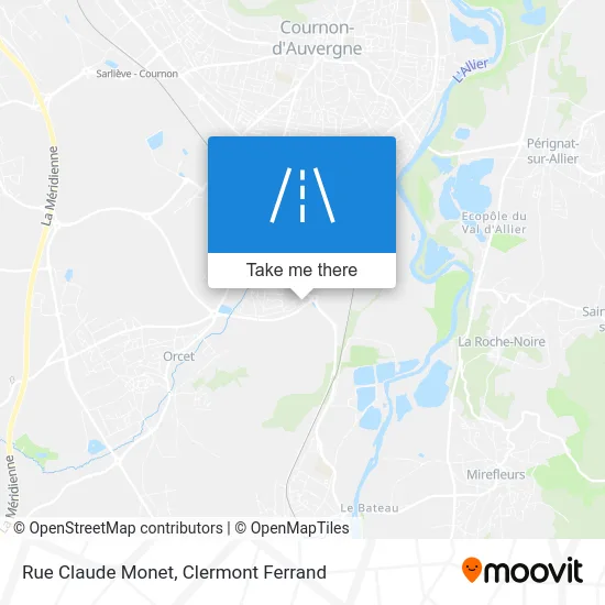 Rue Claude Monet map