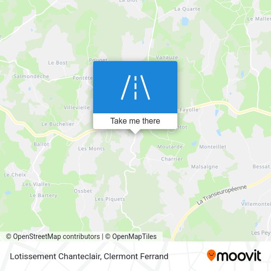Lotissement Chanteclair map