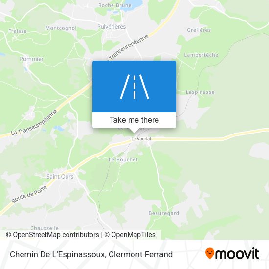 Chemin De L'Espinassoux map