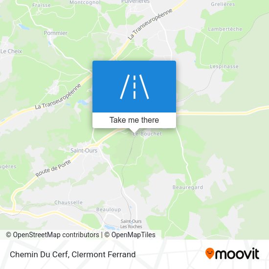 Chemin Du Cerf map