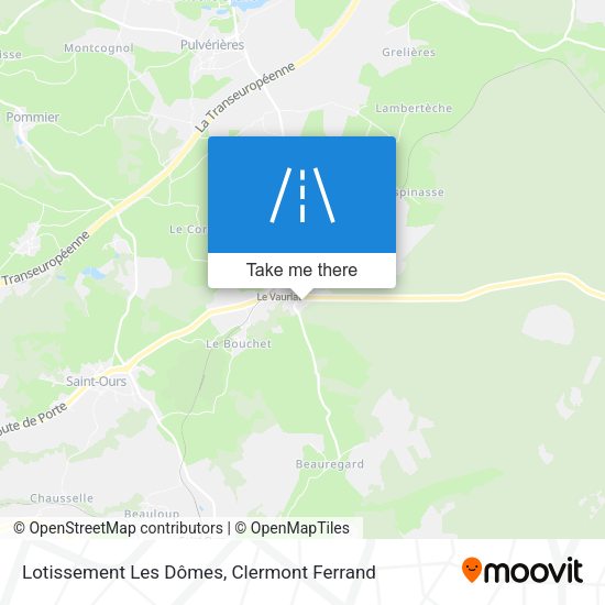 Lotissement Les Dômes map