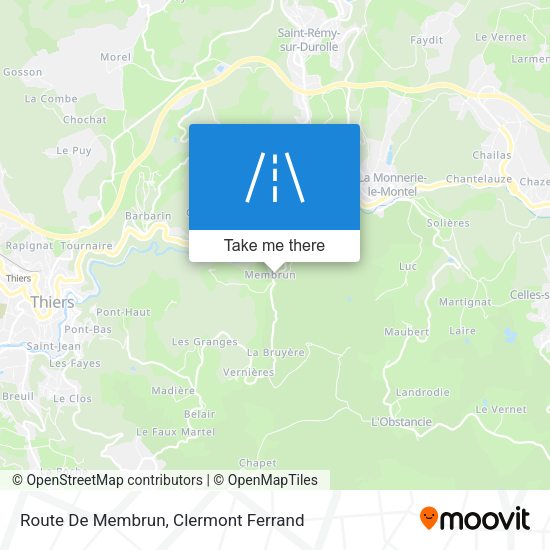 Route De Membrun map