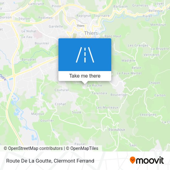 Route De La Goutte map