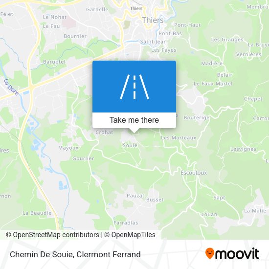 Chemin De Souie map