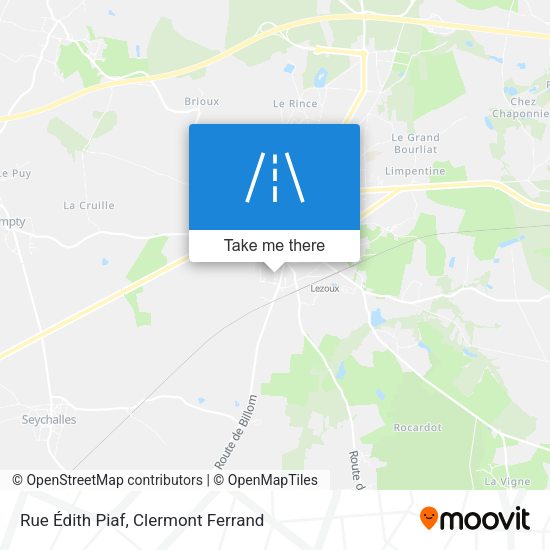 Rue Édith Piaf map