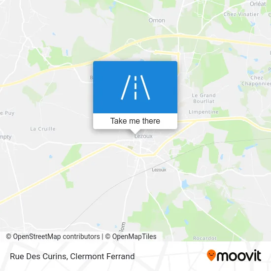 Rue Des Curins map