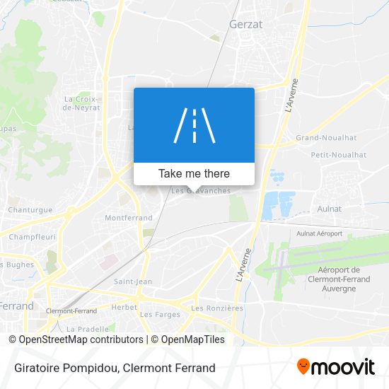 Giratoire Pompidou map