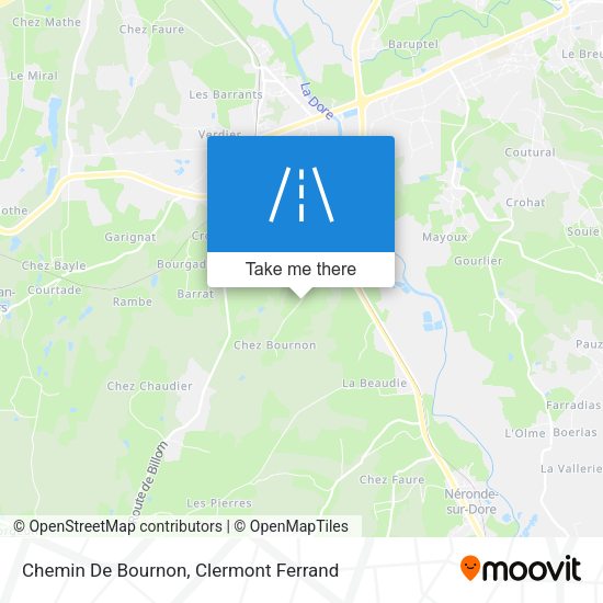Chemin De Bournon map