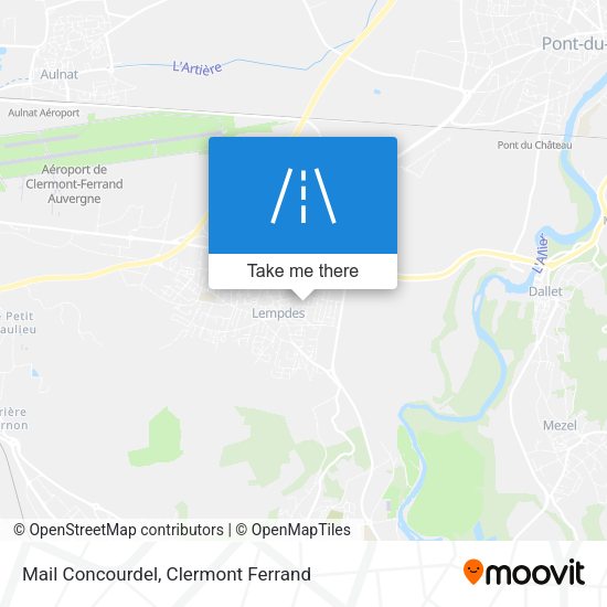 Mail Concourdel map