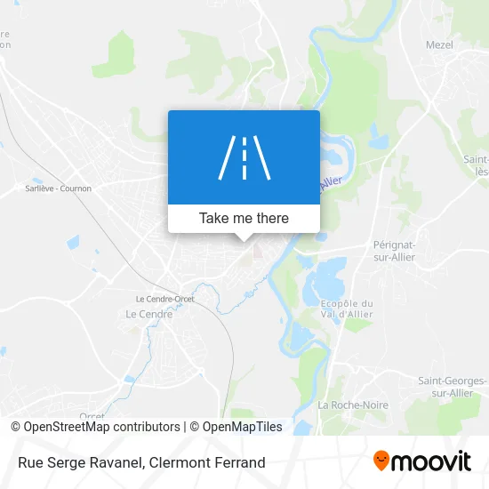 Rue Serge Ravanel map