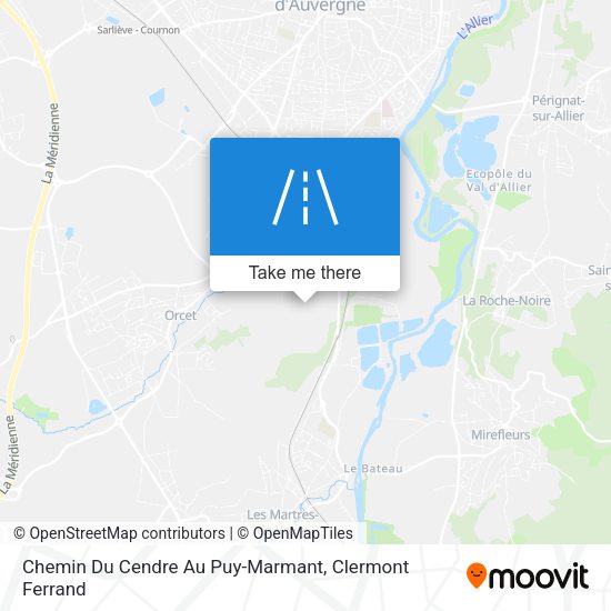 Chemin Du Cendre Au Puy-Marmant map