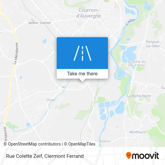 Rue Colette Zeif map