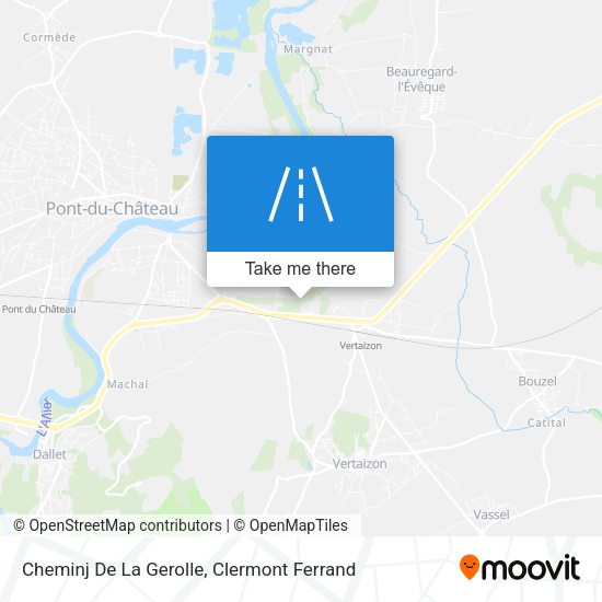 Cheminj De La Gerolle map